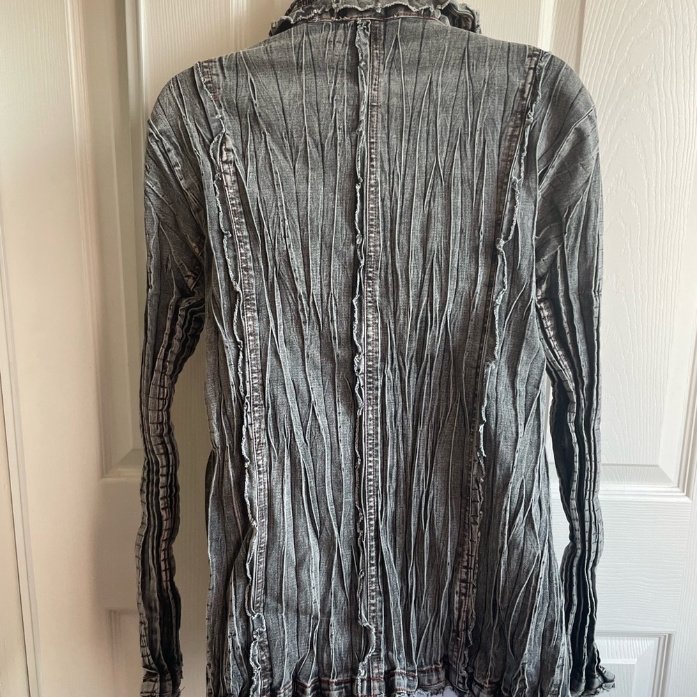 Gray Denim Jacket - image 5